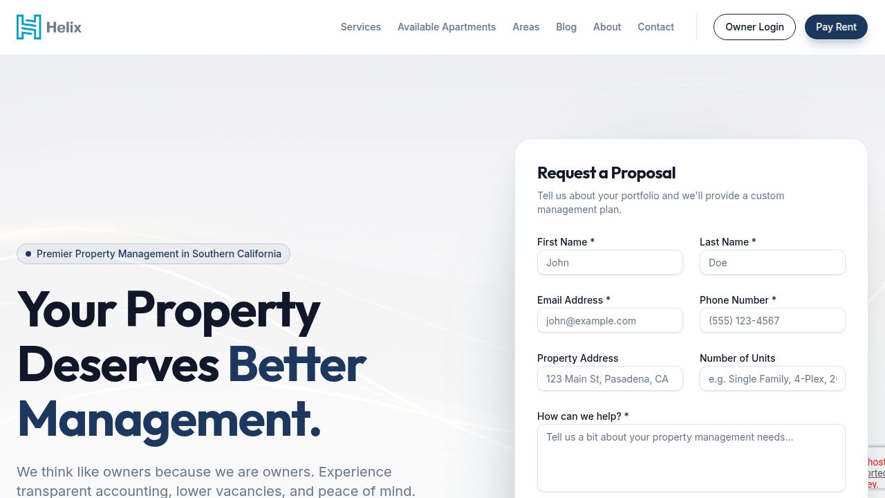 Helix Real Estate Management logo